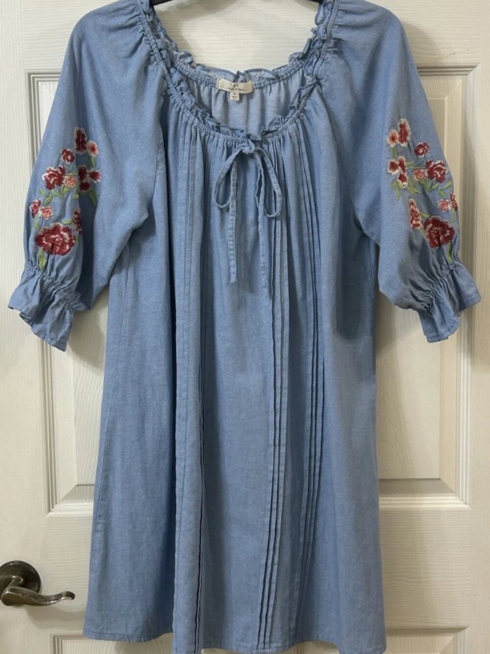 Chelsea & Vioara Brand 100% Cotton - Blue Print